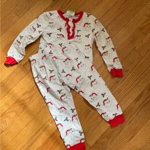 Classic whimsy 4T Santa Claus Christmas pajamas